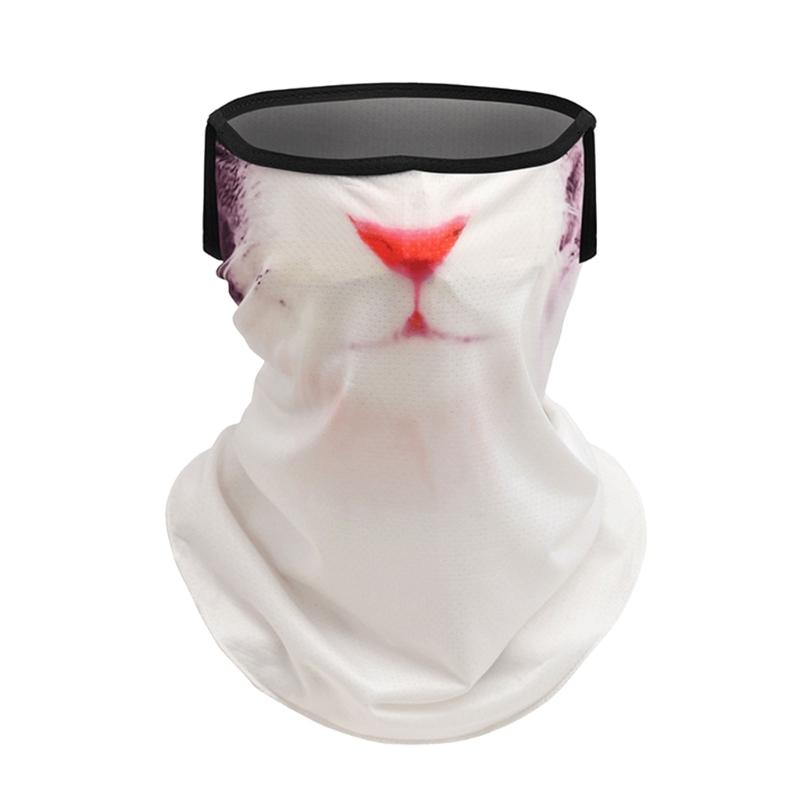 Animal Face Print Mask Sun Protections Face Scarf For Women Ideal For Summer Outdoor Activities Neck Coverage