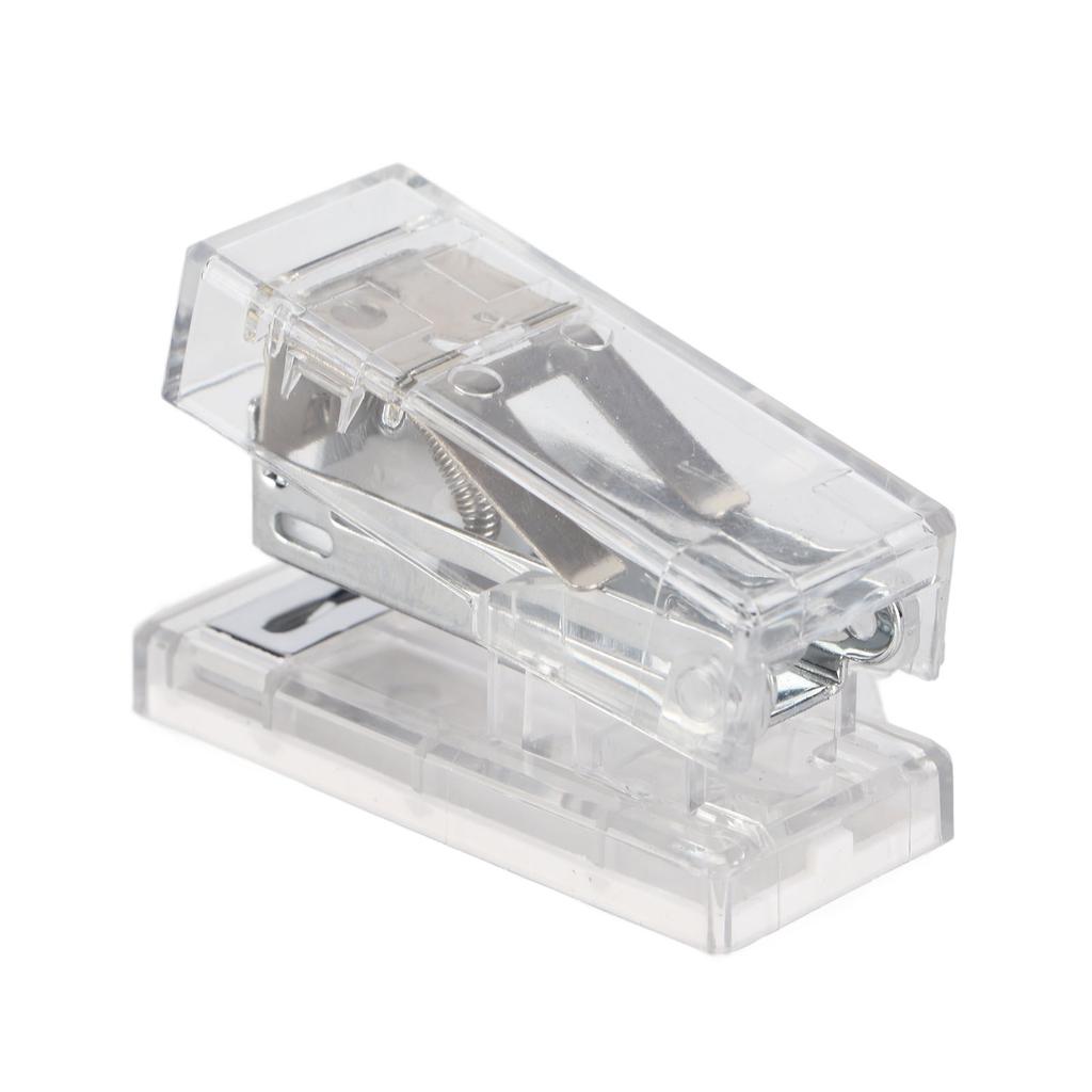 Transparent Desk Stapler Effort Saving Clr Desk Stapler with 1000pcs Staple for School Home