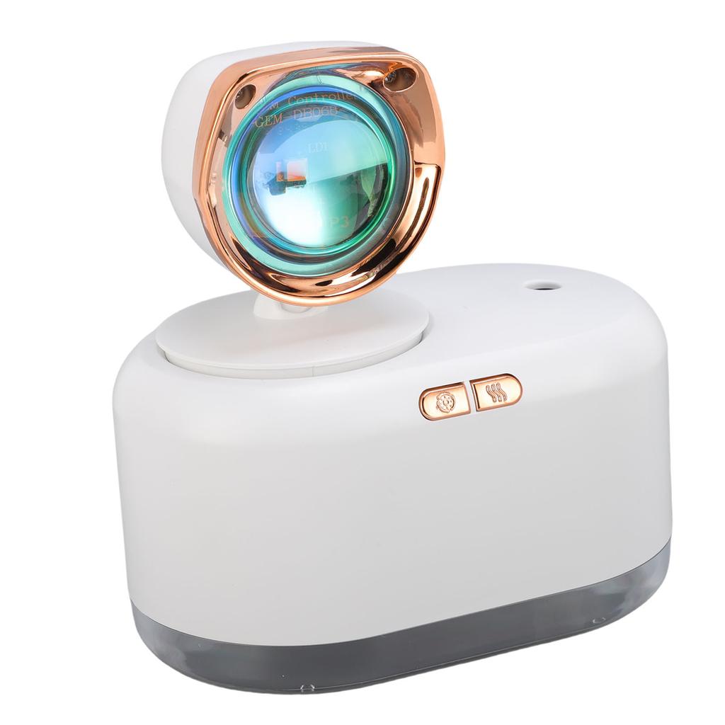 Sunset Light Humidifier 300ML Water Tank Low Noise USB Rechargeable Cold Mist Humidifier