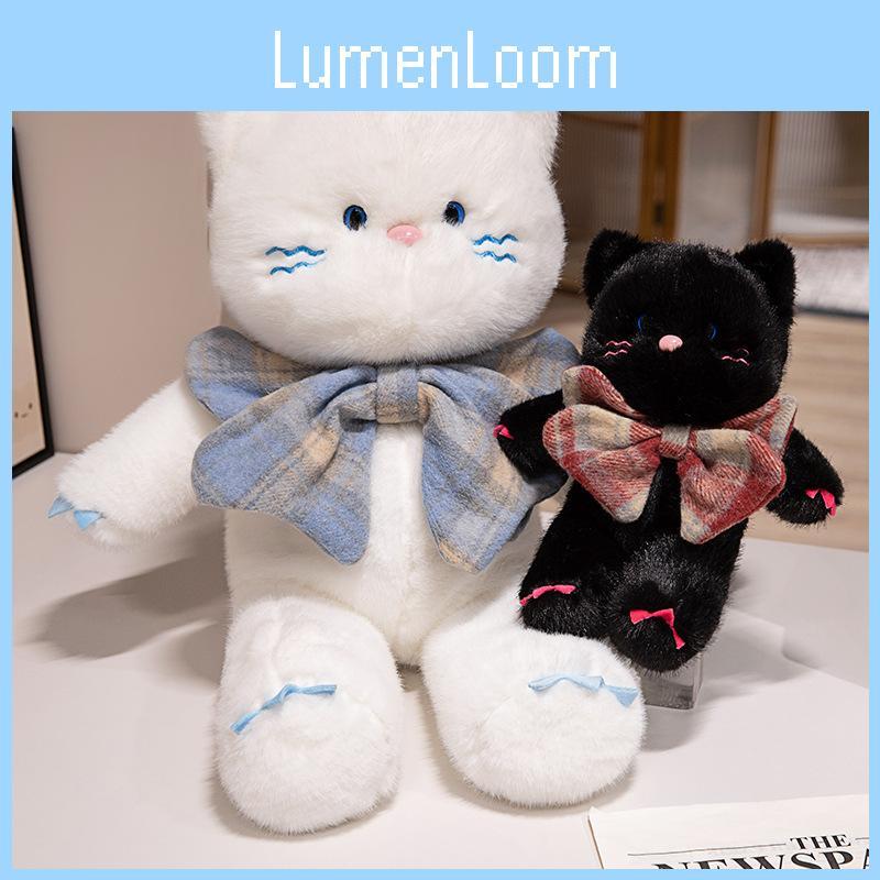 Tie Cat Bow Plush Toy Animal Dolls Pp Cotton Home Decortion Kids Gifts Birthday