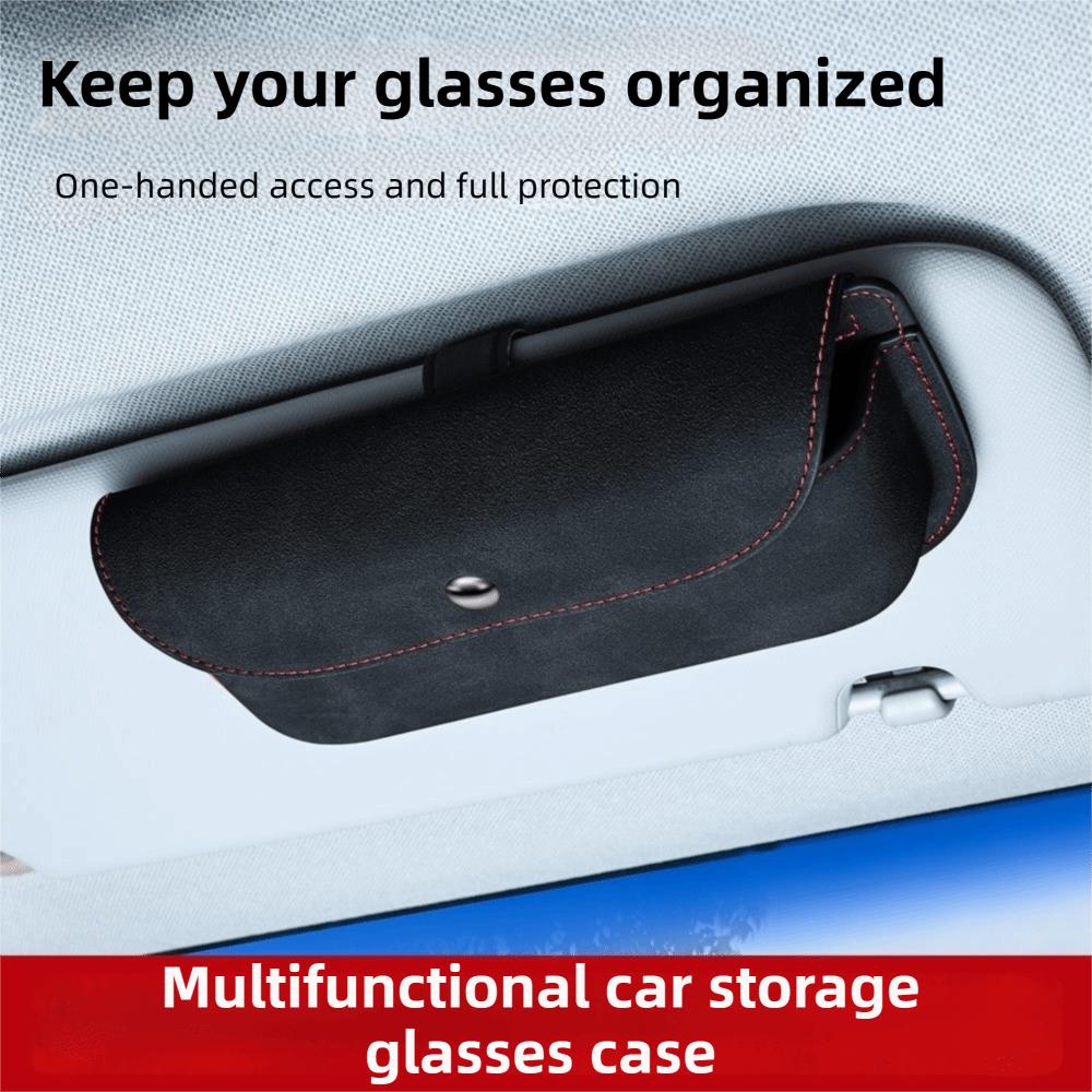 Space Saving Sunshade Storage Bag Multi-functional Vehicle Glasses Holder Ticket Card