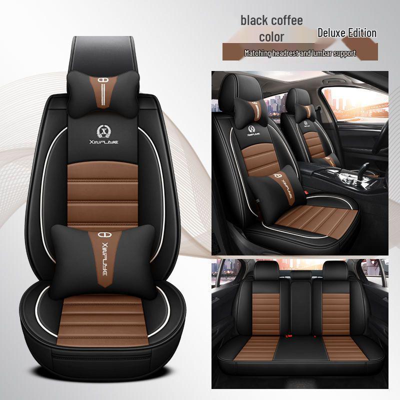 Nissan Car Seat Cover Set: Fits Sylphy, Kicks, Bluebird, Teana, Qashqai, X-Trail, Tiida – All-Season Cushions.