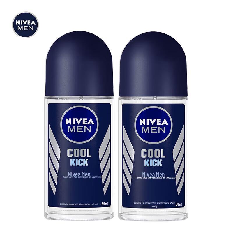 NIVEA Men Океанская Прохлада Антиперспирант-дезодорант ролик (2x50мл)