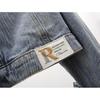 Trendy Koreaanse Patchwork Denim Jas - Korte Losse Stijl voor Dames voor Lente/Herfst