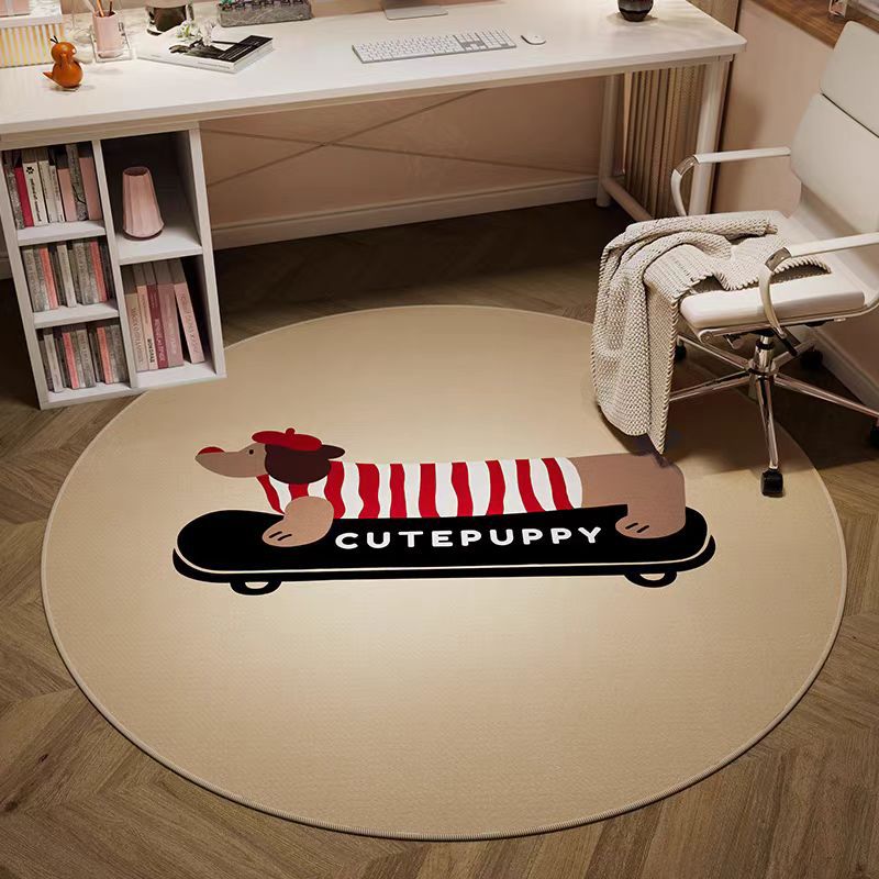 Round Floor Mat, Thickened Anti-Drop Baby Crawling Mat In Living Room, Children'S Reading Area, Dirt-Resistant And Non-Slip Mat In Bedroom