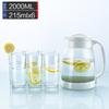 Home Large Capacity Nordic Thickened High Temperature Resistant Glass Teapot Large Caliber Easy Clean Water Bottle Set