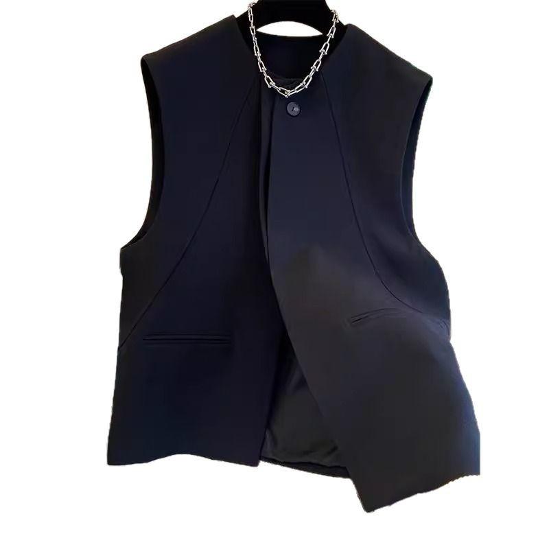 Women S Sleeveless Korean Style Suit Vest Casual Summer