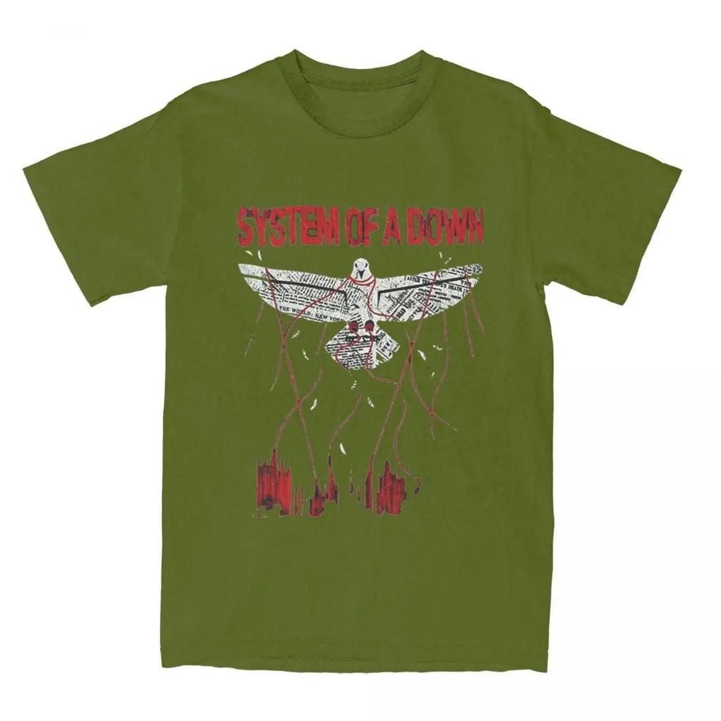 System Of A Down Band T Shirt Music Album Hipster Tshirts Shortsleeve Vintage Tshirt Beach Cotton O Neck 4xl 5xl 6xl Tees
