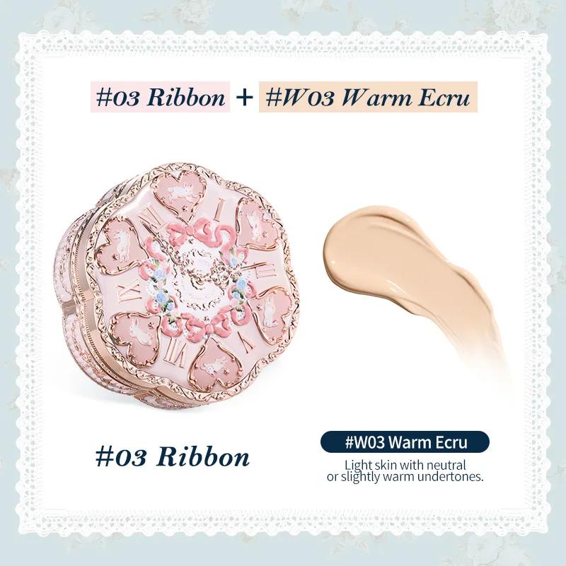 Flowerknows Bunny Garden Collection Cushion Cream Face Foundation Concealer Makeup Base Long Lasting Oil Control Whitening Cream