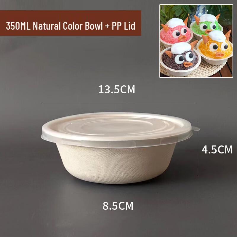 Disposable Shaved Ice Bowls with Lids