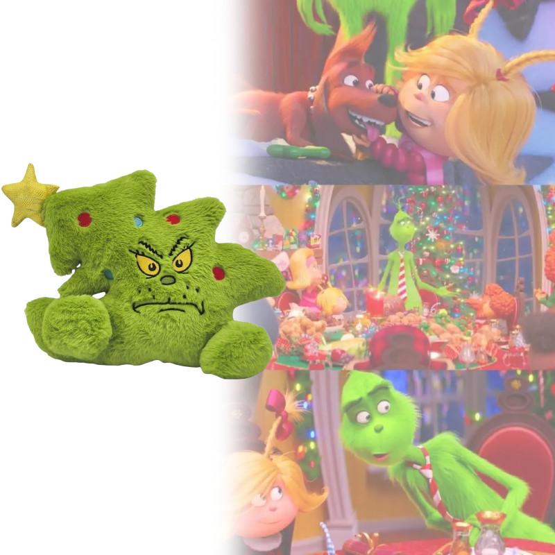 The Grinch Plush Cushion With Pp Cotton Filling For Holiday Decor And Gift Ideas