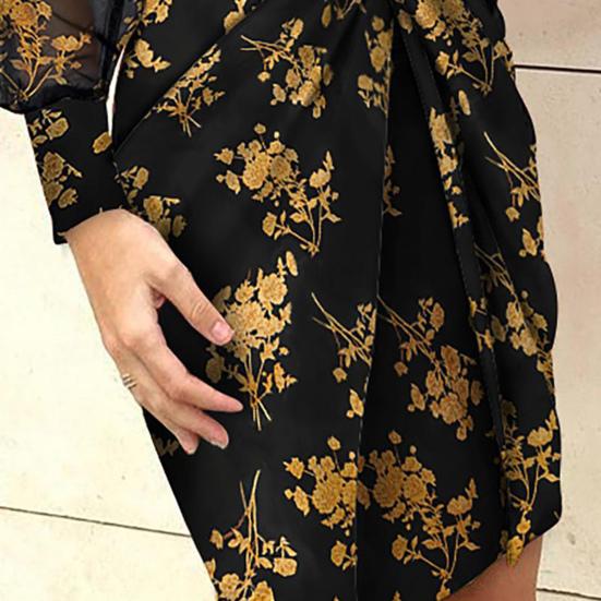 Dámské šaty Výstřih do V Vše Sladěné Polyester Sexy Plisované Krátké Bodycon šaty