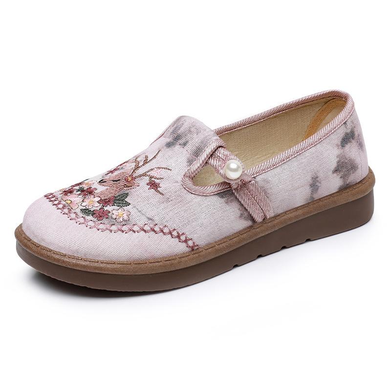 Shoes women's versatile summer new old Beijing cloth shoes women's one-pedal Hanfu shoes outside breathable antique mother shoes
