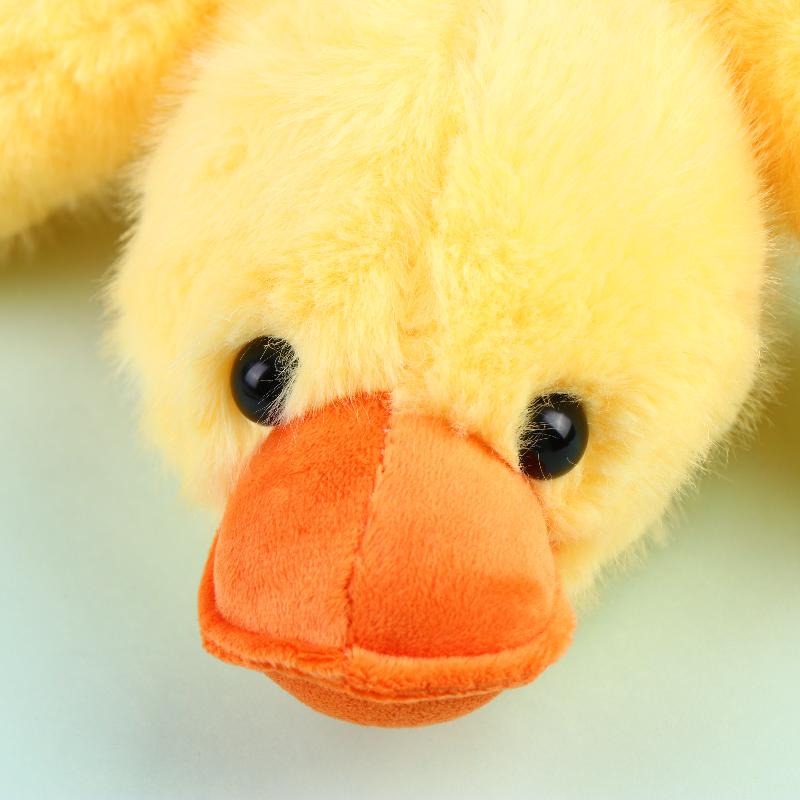 Cute Yellow Duck Plush Pencil Case Soft Stuffed Animal Pen Bag Multifunctional Pencil Case For Kids Students Stationery Gifts