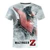 Mazinger Anime Robot 3D Print T-Shirts Men's Short Sleeve O-Neck Casual T Shirt Oversized Street Tees Harajuku Man Tops Clothing