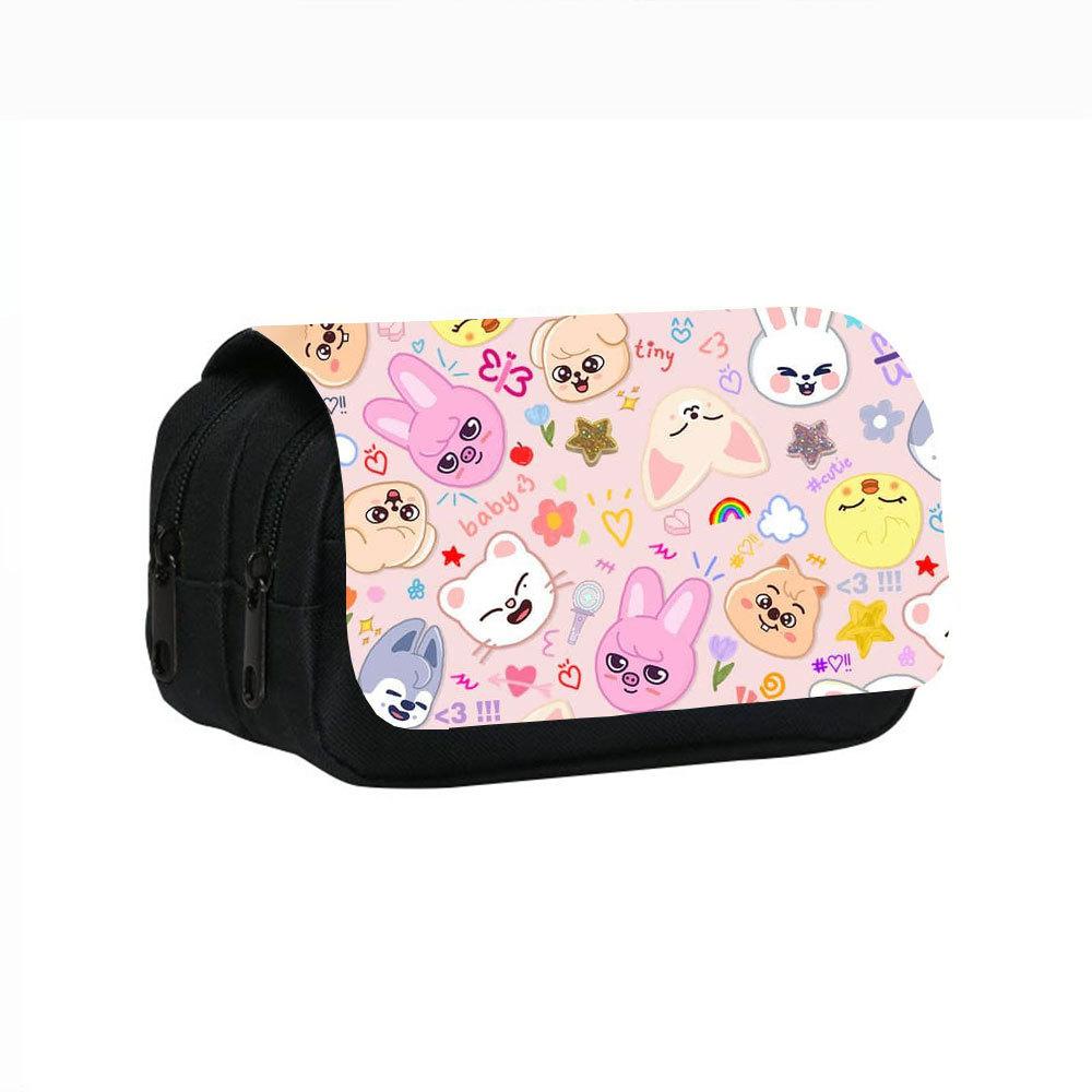 SKZOO bedrucktes doppelwandiges Federmäppchen Schüler-Schreibwaren-Tasche lustige Papeterie neueste toll für den täglichen Gebrauch perfekt zum Verschenken