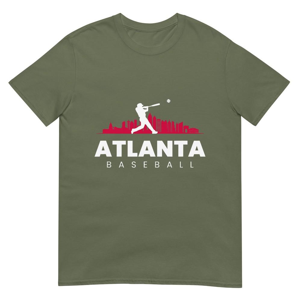 Atlanta Baseball Vintage Minimalist Retro Baseball Lover Tshirt