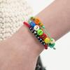 BONBEAU Black Cube Initial Color Ball Bracelet