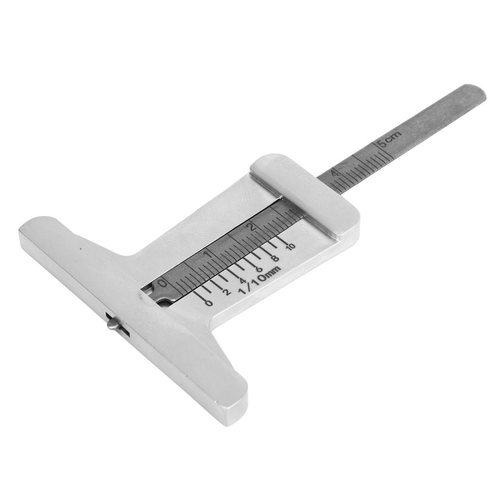 Car Tire Tread Depth Gauge Stainless Steel High Precision Anti Slip Thread Measuring Gauge for