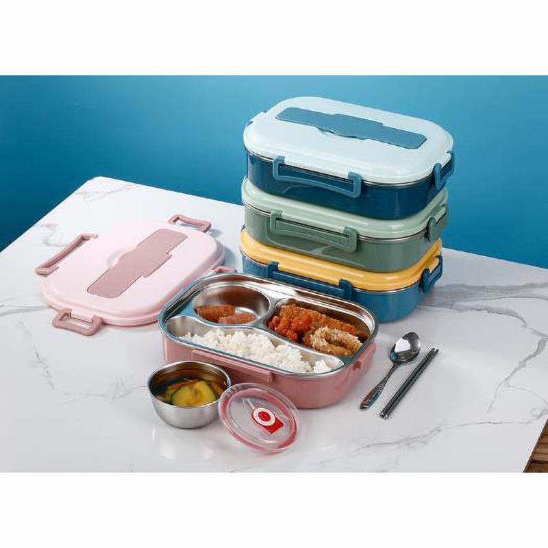 Food Storage Container Dinnerware Stainless Steel Lunch Bento Box Food Storage Student
