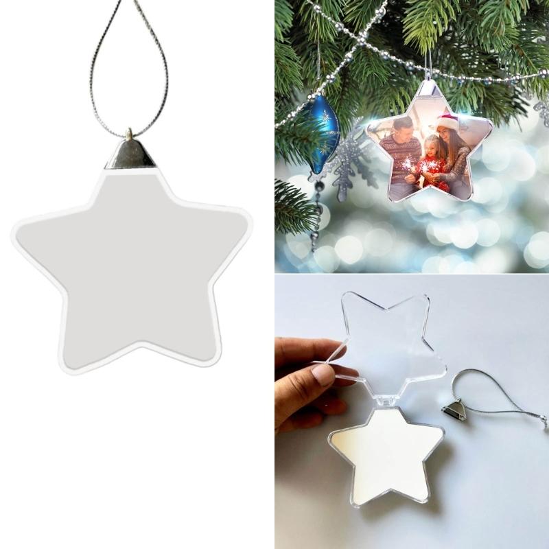 Thermal Sublimation Ornament Blank Multi Shape Christmas Decoration Pendant Heat Transfer Product DIY Crafts Making