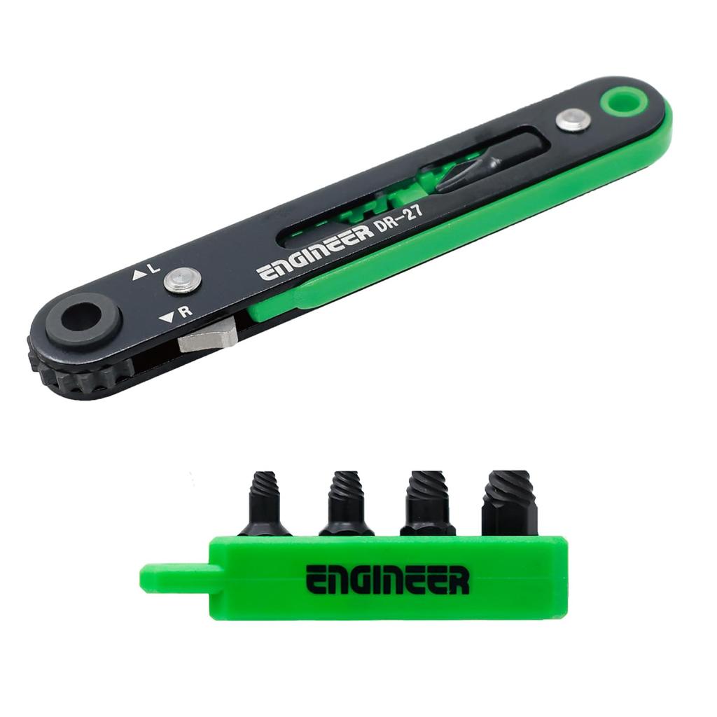ENGINEER Ratchet Screw Extra Removes Stripped Hex Socket Head Bolts Without Ultra-Thin & Mole, Short, Hammering, 2.5-5mm, DZ-276
