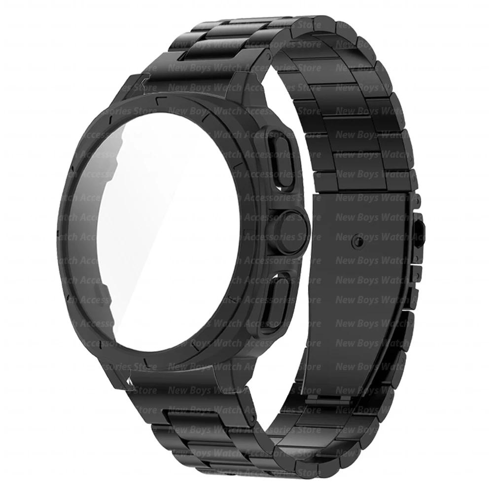 Cinturino Metallico+Custodia Protettiva per Samsung Galaxy 7 44mm 40mm Aggiornamento a Accessorio Galaxy Cinturino ad Anello in Acciaio Inossidabile per GALAXY 7