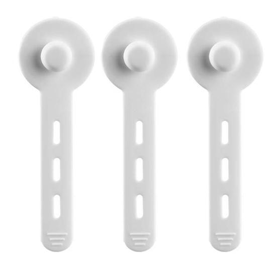 3Pcs Silicone Cable Tie Adjustable Self-adhesive Earphone Phone Charger Computer Power Cord Bundling Strap Reusable Wire Management Organizer Wrap