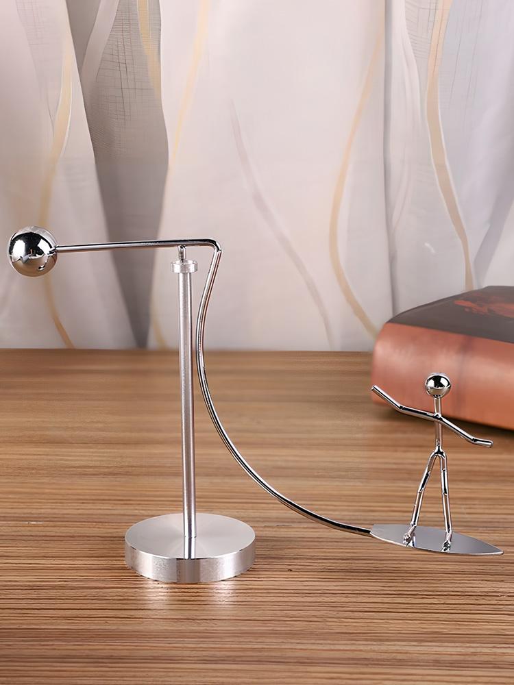 Stainless Steel Balancing Tumbler Balance To Y Decompressive Science Physics To Y for Home Office Desktop Decor
