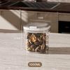 Sealed Push-Top Kitchen Jar for Tea, Grains & Coffee Beans - Moisture-Proof Storage Container