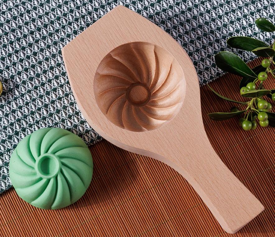 Solid Wood Steamed Bread Mold Deepening Version Kitchen Accessories Steamed Stuffed Bun Tool Natural Wood Color