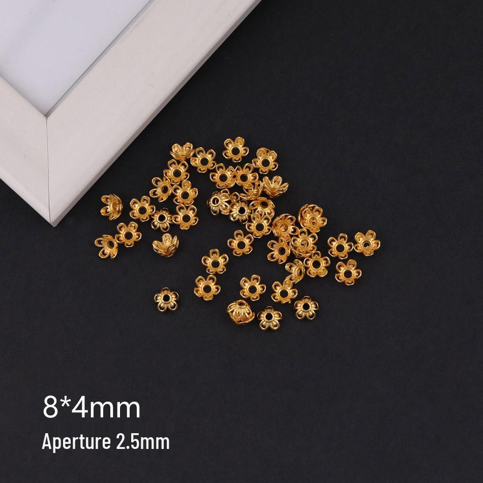 Golden Sand Flower Cup Spacer Beads for DIY Jewelry Necklace Bracelet