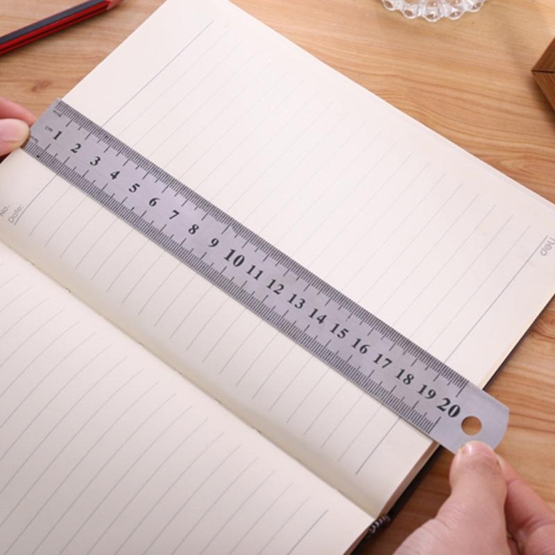 Stainless Straight Ruler Measuring Tools Stationery Drafting Accessory for School Office Home Architect Craft 15/20/30cm