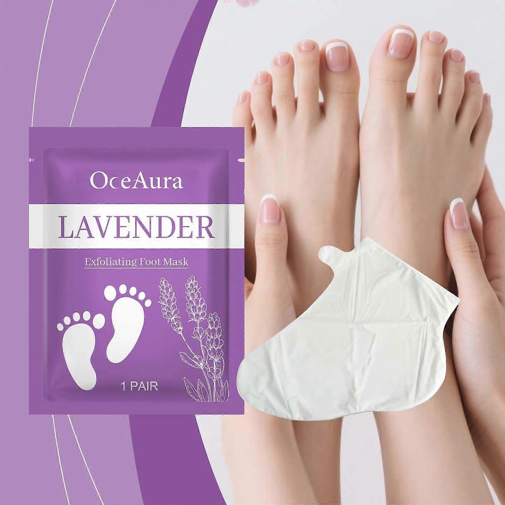 Limited time!!Oceaura Lavender Horny Foot Mask Gentle Care Foot Moisturizing Soft Smooth Individually Packaged Convenient