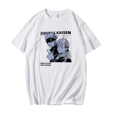Harajuku Unisexs Tshirt Jujutsu Kaisen Printed Unisex Short Sleeve T Shirt Cool Cartoon Anime Casual Tshirt Unisex Streetwear Tops