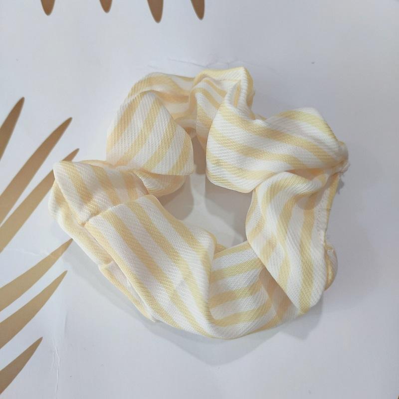 2PCS Minimally striped elastic headband hair accessory hair tie ponytail rope