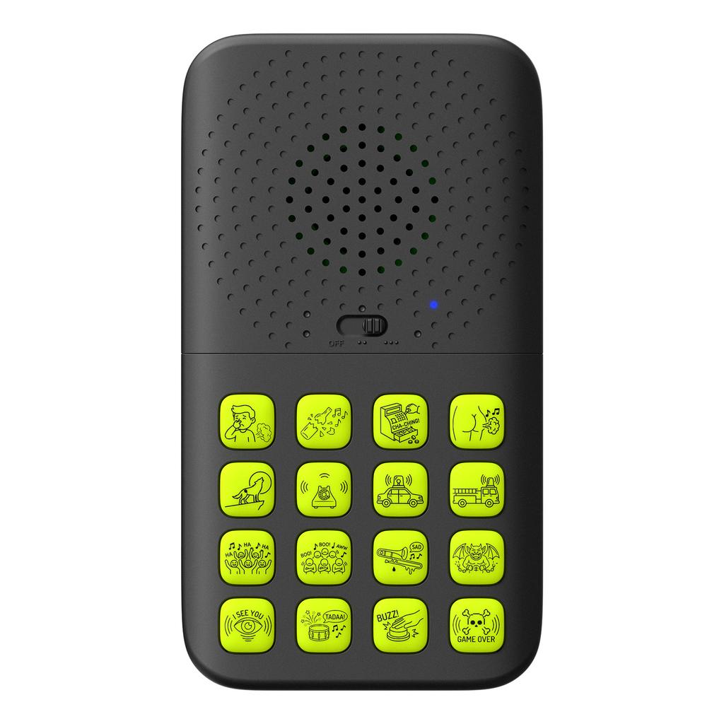 Kids Funny Sound Maker 16 Hilarious Sound Effects Machine Wireless Remote Control Black Green