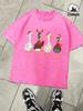 Ducks Full Of Festive Atmosphere Design Men Washed TShirts Summer Soft Cotton Tee Casual ONeck Clothing Street Short Sleeve