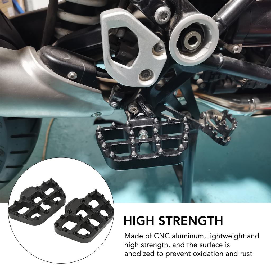 2PCS Motorcycle Front Footpeg Foot Rest High Strength Replacement for R1200GS LC R1250GS LC