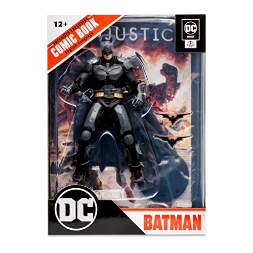 McFarlane Toys - DC Direct Gaming 7-inch Figure with Comic - Injustice 2 WV1 - Batman
