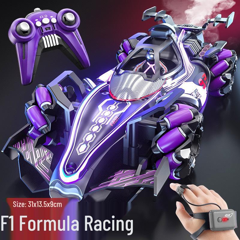 F1 Stunt RC Car: 4WD, Lights, Spray, Gesture Control, Drift Toy