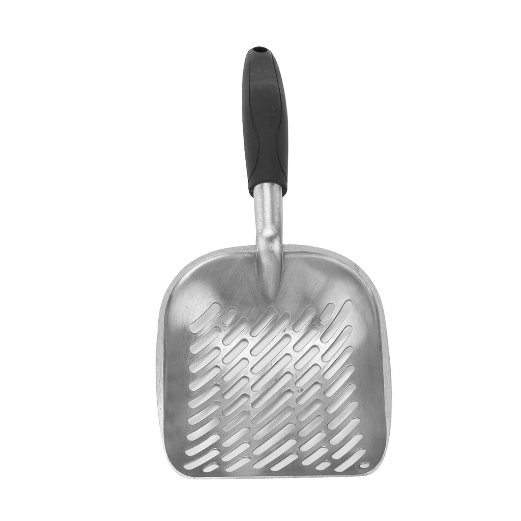 Katzenschaufel Aluminiumlegierung Köper Haustiere Streu Sandschaufel mit Griff für Katzentoilette