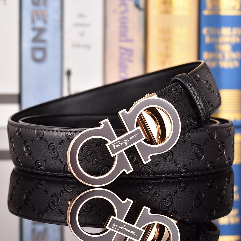 Salvatore Ferragamo Herrebelte Luksusmerke Designerbelte Dress Jeans Formell Merke