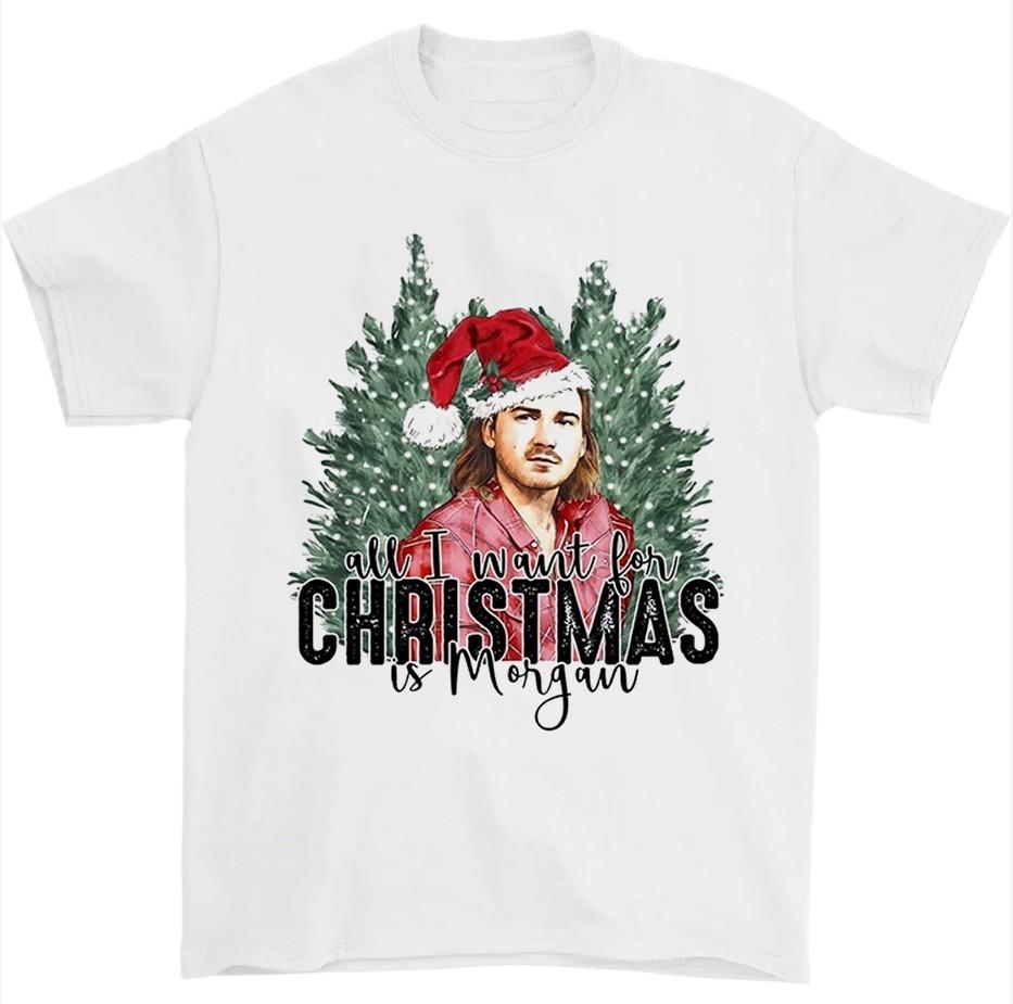 

Merry Christmas Morgan Wallen Gift For Fans Reprint All Size U65.5 Unisex T-Shirt XXXL
