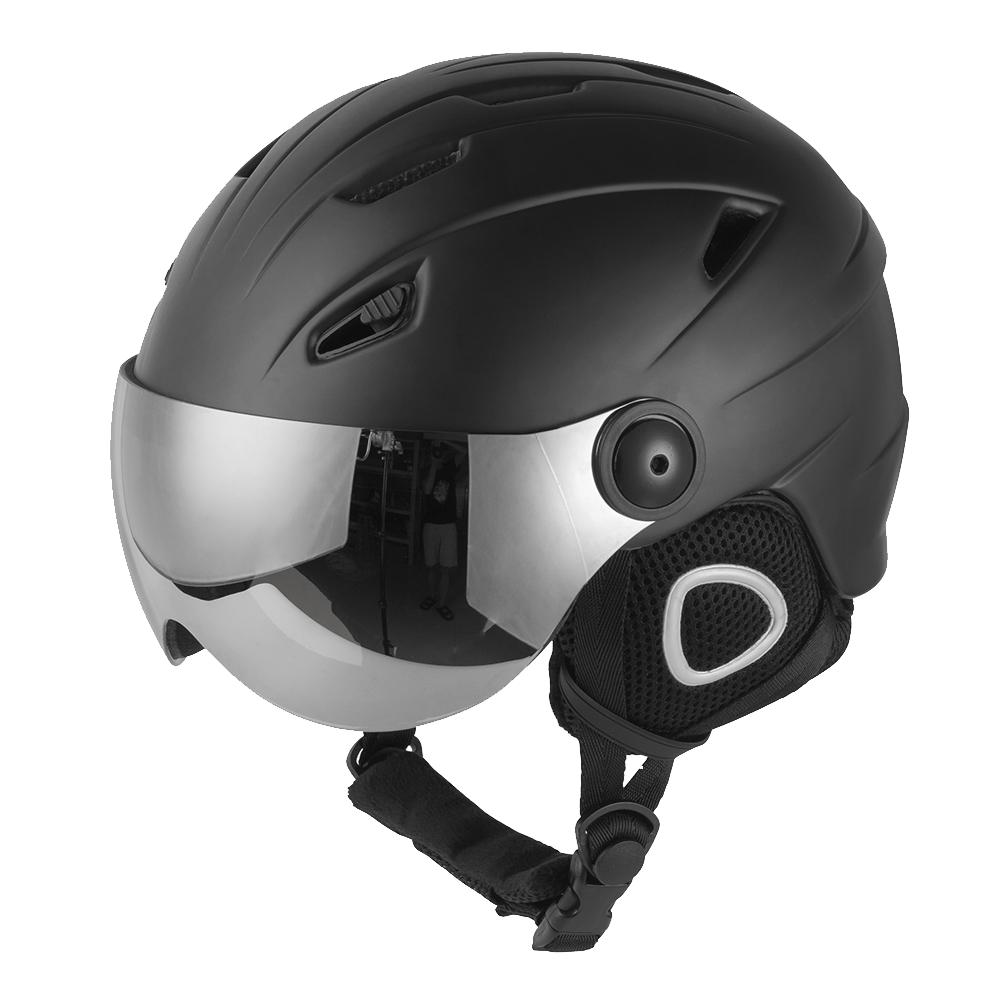 Helmet Ski Snowboarding Helmet With Goggle Set Removable Fleece Liner and Warm Ear Pads Safety Certify Skis Snow Helmet S