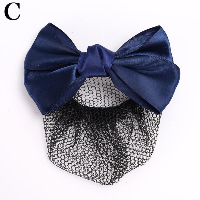 Damen Haarnetz Tasche Mode Haarknoten Haaraccessoires Schleife Haarspangen Netz Elegant Häkeln Duttnetz Snood Haarnadel