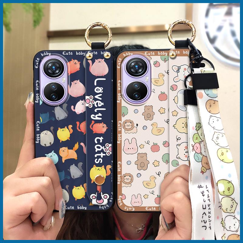 Soft case Wristband Phone Case For Blackview A200 Pro Phone Holder Anti-knock Protective Dirt-resistant Cute Shockproof
