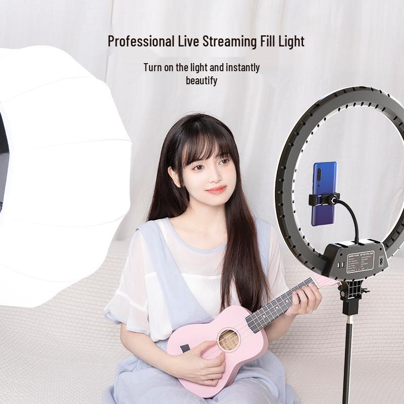 LED Live Broadcast Fill Light GL200D/GL300D - Constant Soft Light Lamp for Studio and Streaming Photography