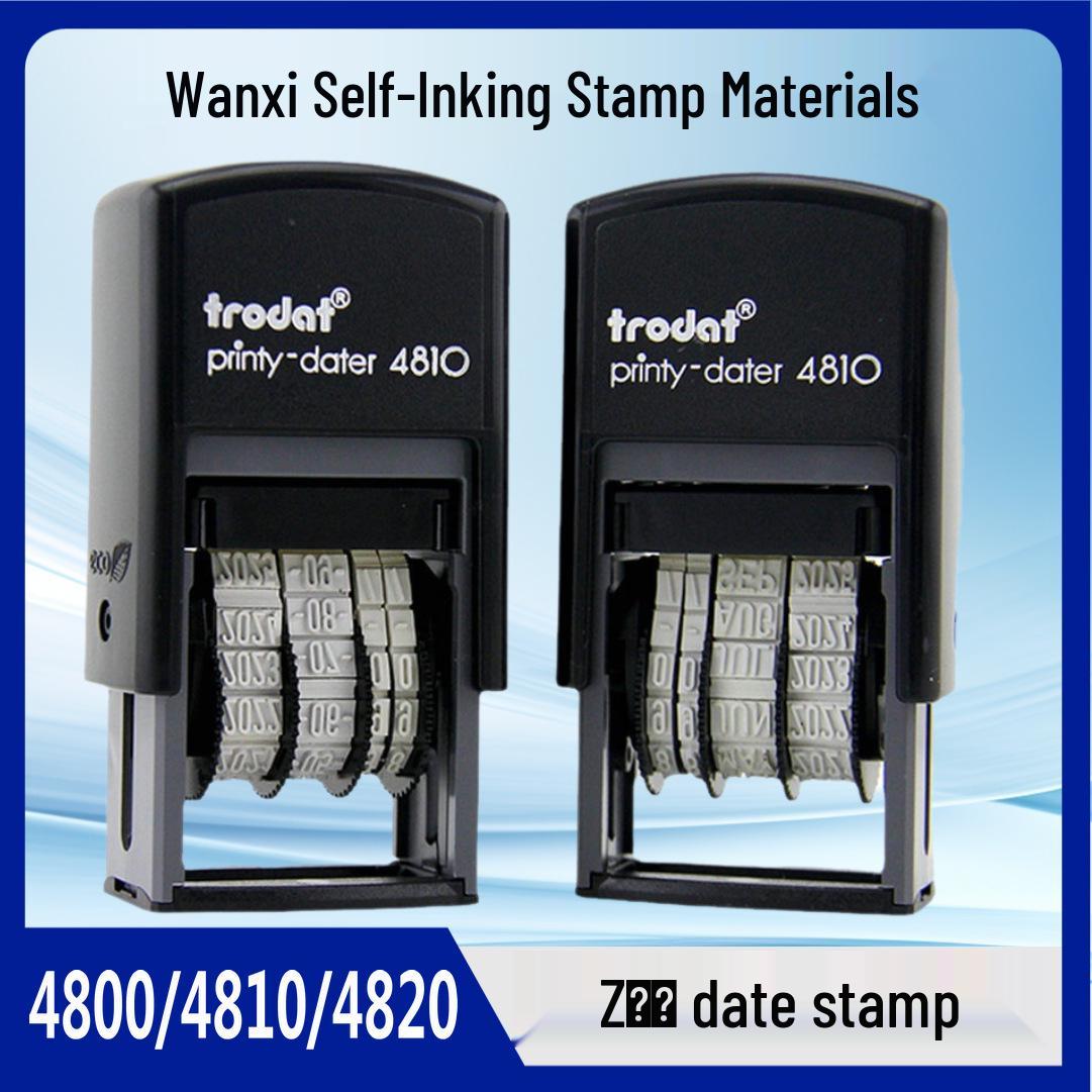 

Zhuoda Date Adjustable Self-Inking Stamp 4810 with Built-in Ink Pad Zhuoda Date 4810