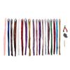 Hair Tinsel Kit Glitter Sparkling 18 Colors Tinsel Hair Extensions with Tools for Women Girls